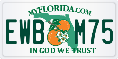 FL license plate EWBM75