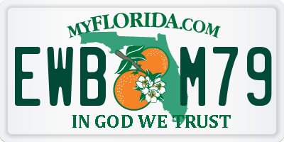 FL license plate EWBM79