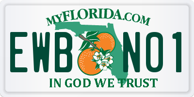 FL license plate EWBN01