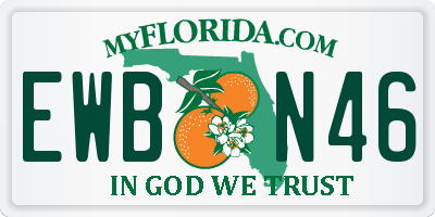 FL license plate EWBN46