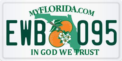 FL license plate EWBO95