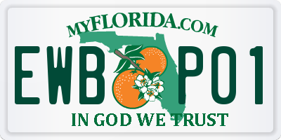 FL license plate EWBP01