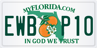 FL license plate EWBP10