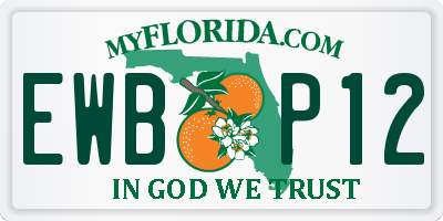 FL license plate EWBP12