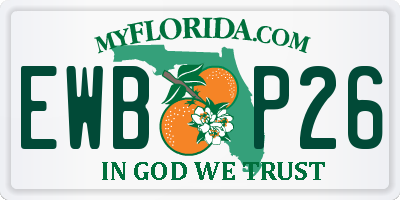FL license plate EWBP26