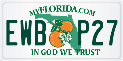 FL license plate EWBP27