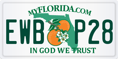 FL license plate EWBP28