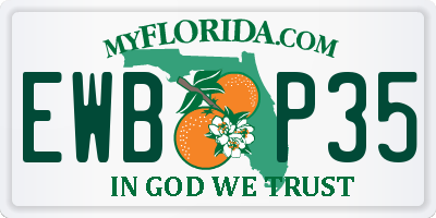 FL license plate EWBP35