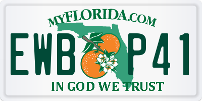 FL license plate EWBP41