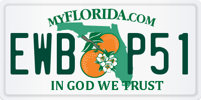 FL license plate EWBP51