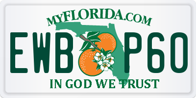 FL license plate EWBP60