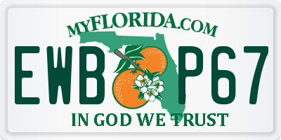 FL license plate EWBP67