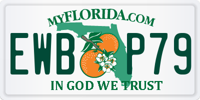 FL license plate EWBP79