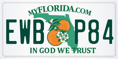 FL license plate EWBP84
