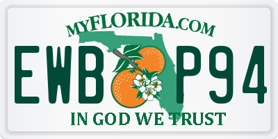 FL license plate EWBP94