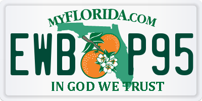 FL license plate EWBP95