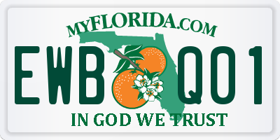 FL license plate EWBQ01