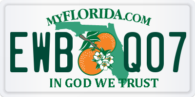 FL license plate EWBQ07