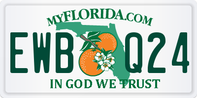 FL license plate EWBQ24