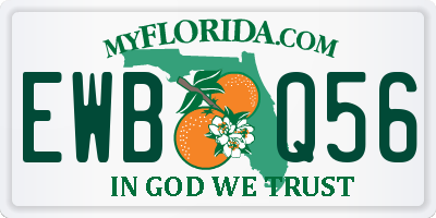 FL license plate EWBQ56