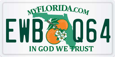 FL license plate EWBQ64