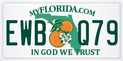 FL license plate EWBQ79