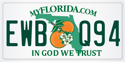 FL license plate EWBQ94
