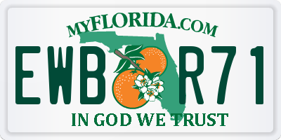 FL license plate EWBR71