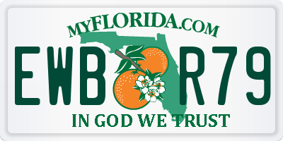 FL license plate EWBR79