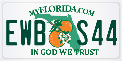 FL license plate EWBS44