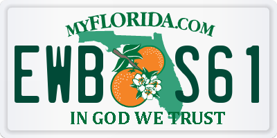 FL license plate EWBS61