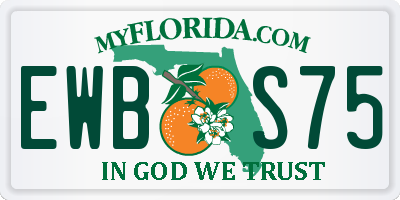 FL license plate EWBS75