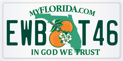 FL license plate EWBT46