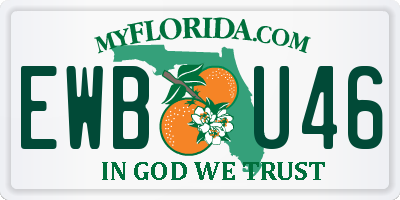 FL license plate EWBU46