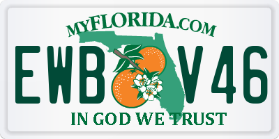 FL license plate EWBV46