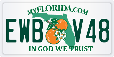 FL license plate EWBV48