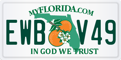 FL license plate EWBV49