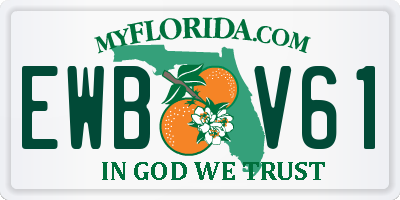 FL license plate EWBV61