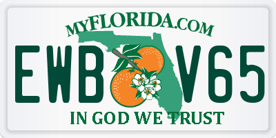 FL license plate EWBV65