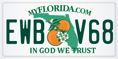 FL license plate EWBV68
