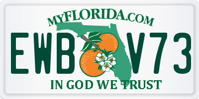 FL license plate EWBV73