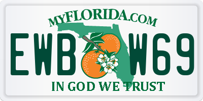 FL license plate EWBW69