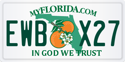 FL license plate EWBX27