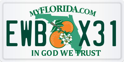 FL license plate EWBX31