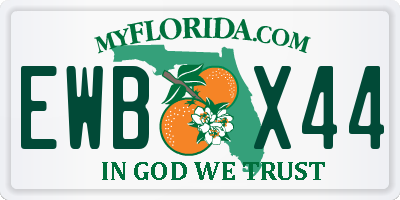 FL license plate EWBX44