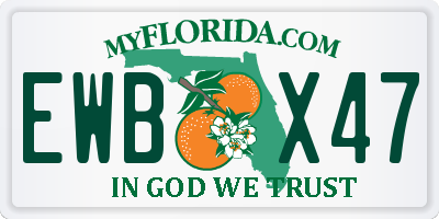 FL license plate EWBX47