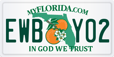 FL license plate EWBY02