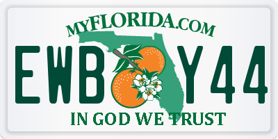 FL license plate EWBY44