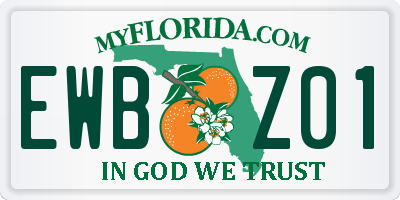 FL license plate EWBZ01