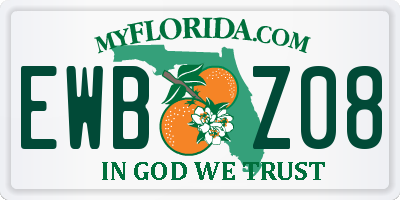 FL license plate EWBZ08